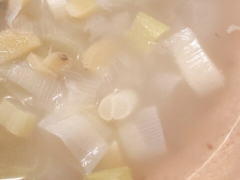 生姜とネギの中華スープ